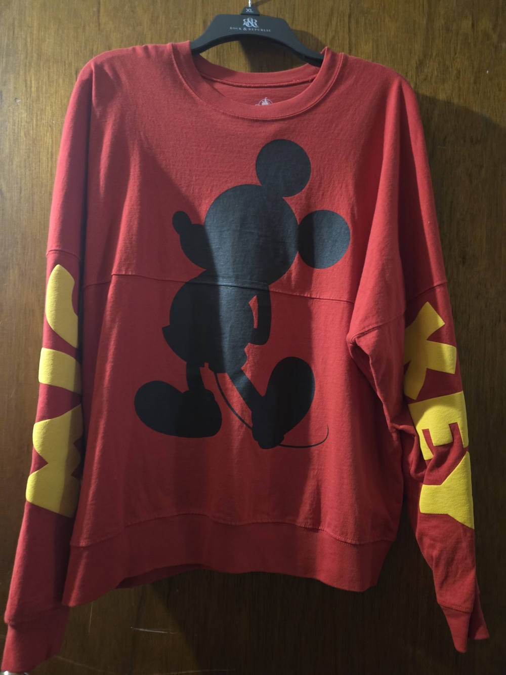Disney Spirit Jersey Mickey Mouse Long Sleeve, XL